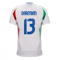 Camiseta Italia Matteo Darmian #13 Segunda Equipación Replica Eurocopa 2024 mangas cortas